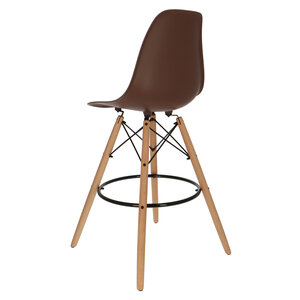 POPfurniture POP DSW Tabouret De Bar Brun