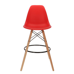 POPfurniture POP DSW Bar Stool Red