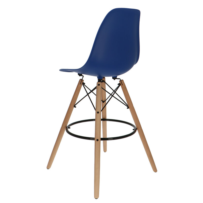 POPfurniture POP DSW Bar Stool Dark Blue