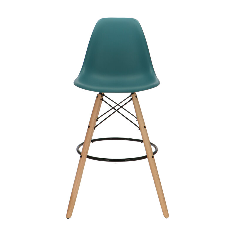 POPfurniture POP DSW Tabouret De Bar Bleu Petrole