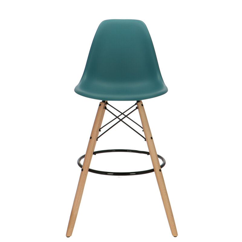 POPfurniture POP DSW Tabouret De Bar Bleu Petrole
