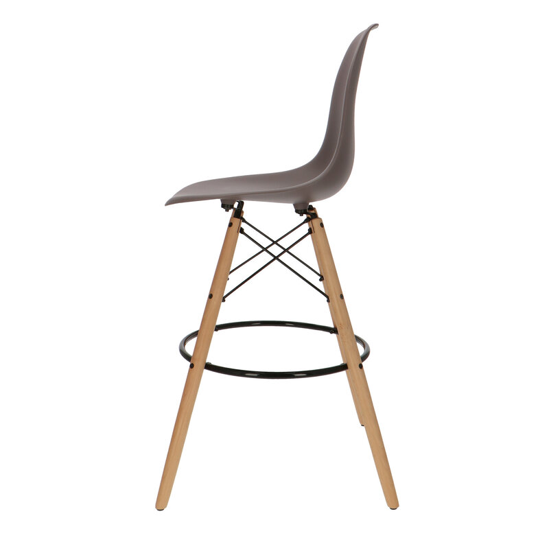 POPfurniture POP DSW Bar Stool Taupe