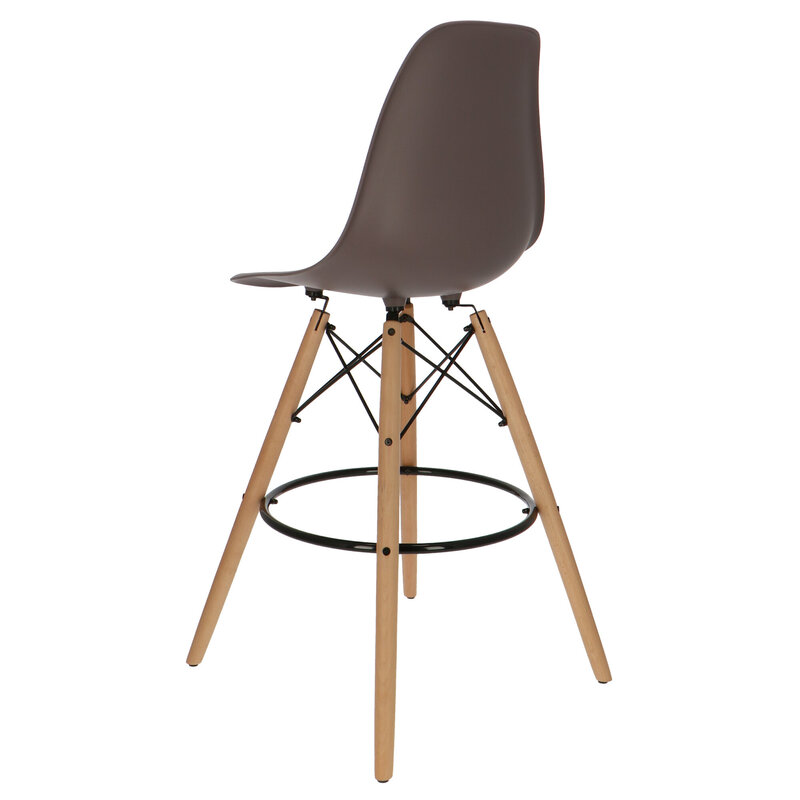 POPfurniture POP DSW Bar Stool Taupe