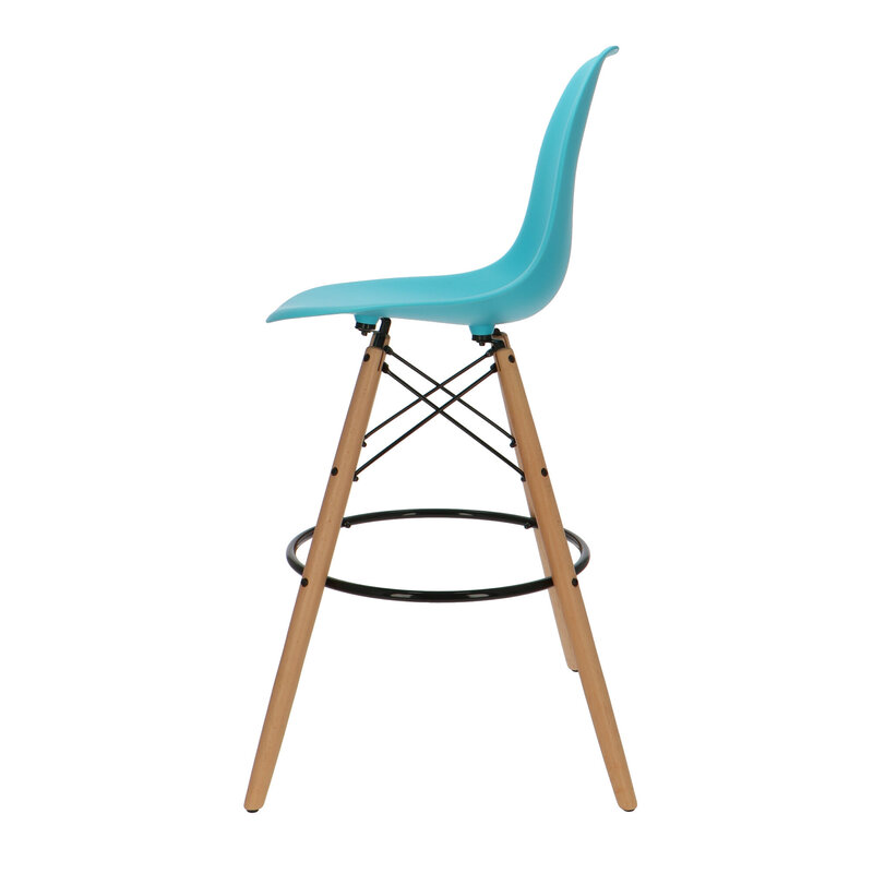 POPfurniture POP DSW Bar Stool Turquoise