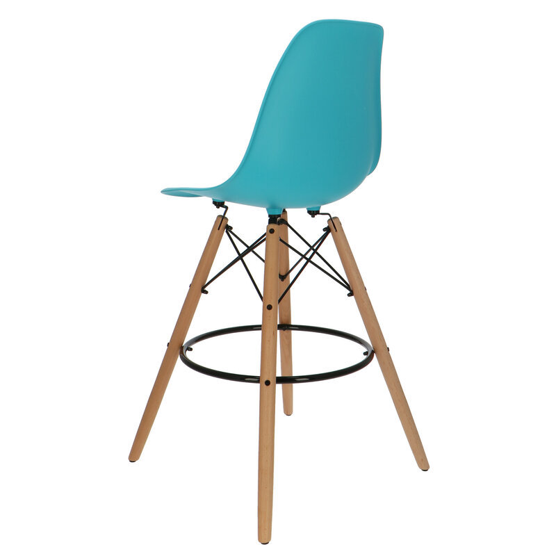 POPfurniture POP DSW Bar Stool Turquoise