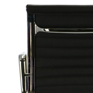 POP Bürostuhl EA 108 Schwarz Leder POPfurniture POP Bürostuhl EA 108 Schwarz Leder