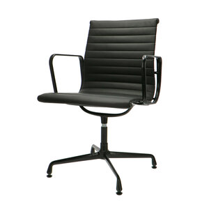 POPfurniture POP Kontorstol EA 108 Premium Sort Aluminium