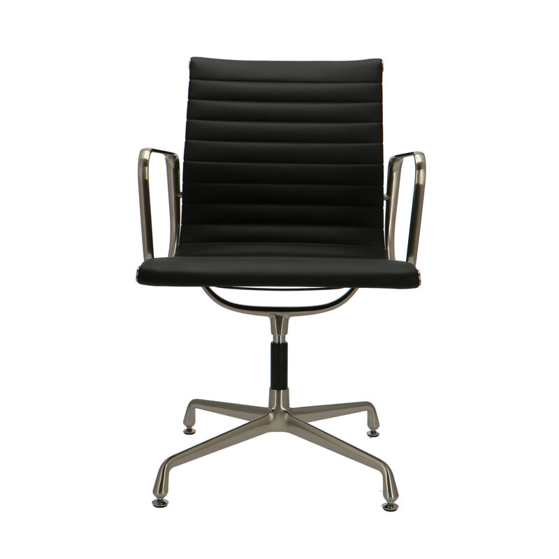 POPfurniture Chaise De Bureau POP EA 108 Premium Noir Aluminium