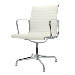 POPfurniture POP Kontorstol EA 108 Hvid Læder