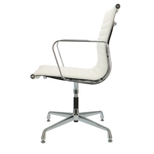 POP Office Chair EA 108 White Skai POPfurniture POP Office Chair EA 108 White Skai