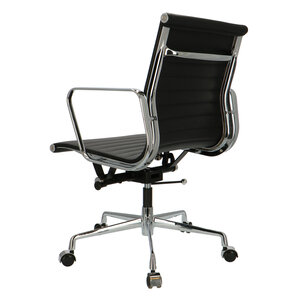 POPfurniture POP Office Chair EA 117 Black Leather
