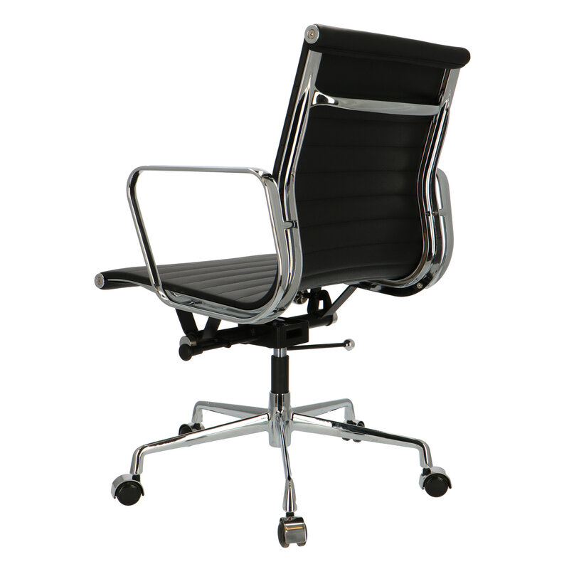 POPfurniture POP Office Chair EA 117 Black Leather