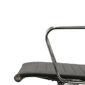 Chaise De Bureau POP EA 117 Noir Cuir POPfurniture Chaise De Bureau POP EA 117 Noir Cuir