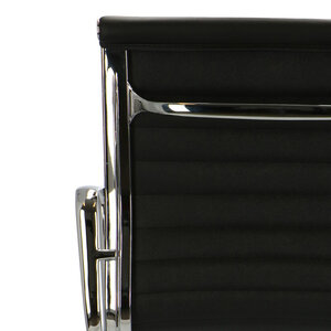 Chaise De Bureau POP EA 117 Noir Cuir POPfurniture Chaise De Bureau POP EA 117 Noir Cuir