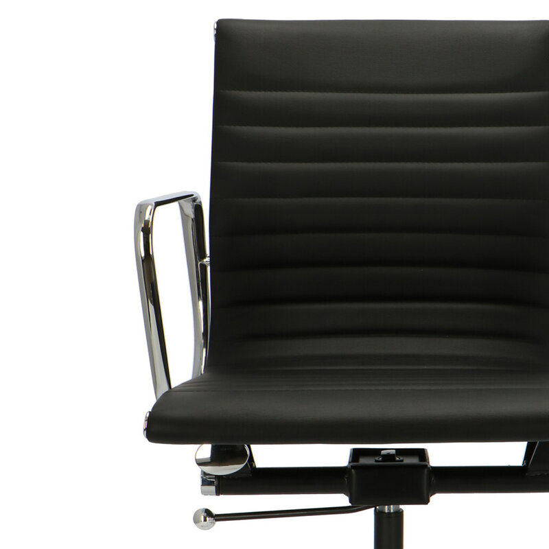 POPfurniture POP Office Chair EA 117 Black Skai