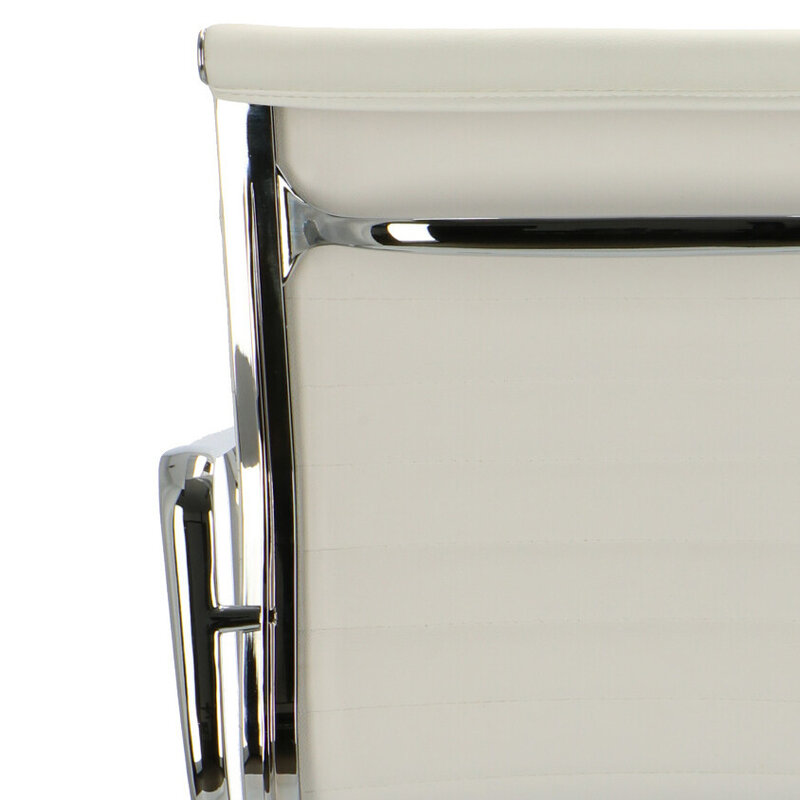 POPfurniture Chaise De Bureau POP EA 117 Blanc Cuir