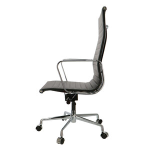 POPfurniture POP Office Chair EA 119 Black Leather