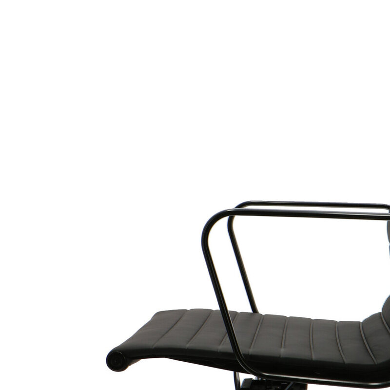 POPfurniture POP Kontorstol EA 119 Premium Sort Aluminium