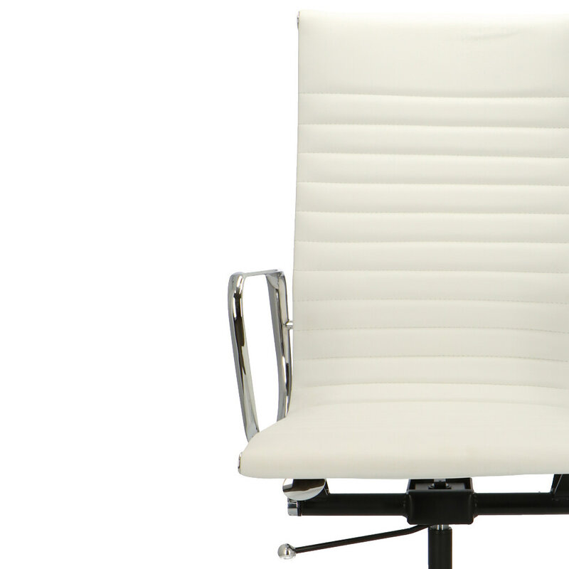 POPfurniture POP Bürostuhl EA 119 Weiß Leder