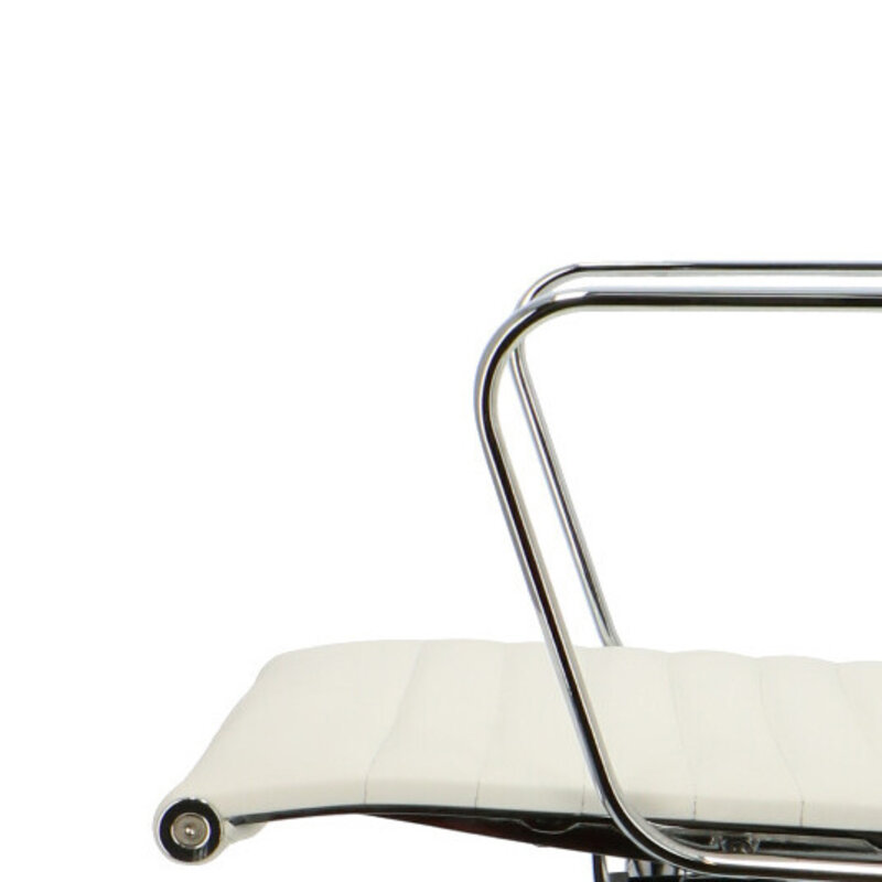 POPfurniture Chaise De Bureau POP EA 119 Blanc Cuir