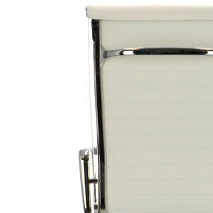 POPfurniture POP Kontorsstol EA 119 Vit Läder