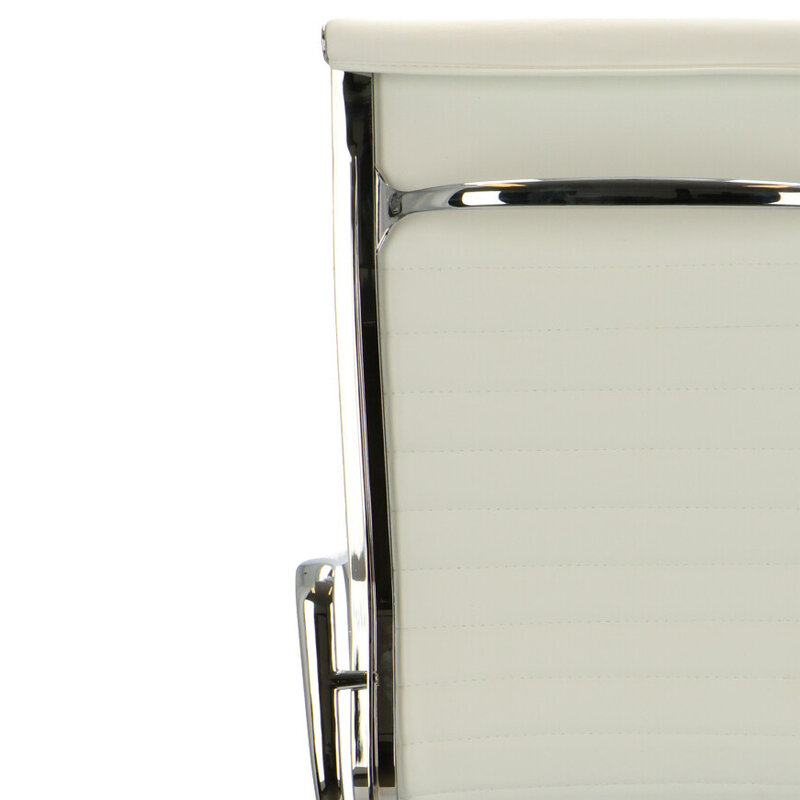 POPfurniture POP Kontorsstol EA 119 Vit Läder