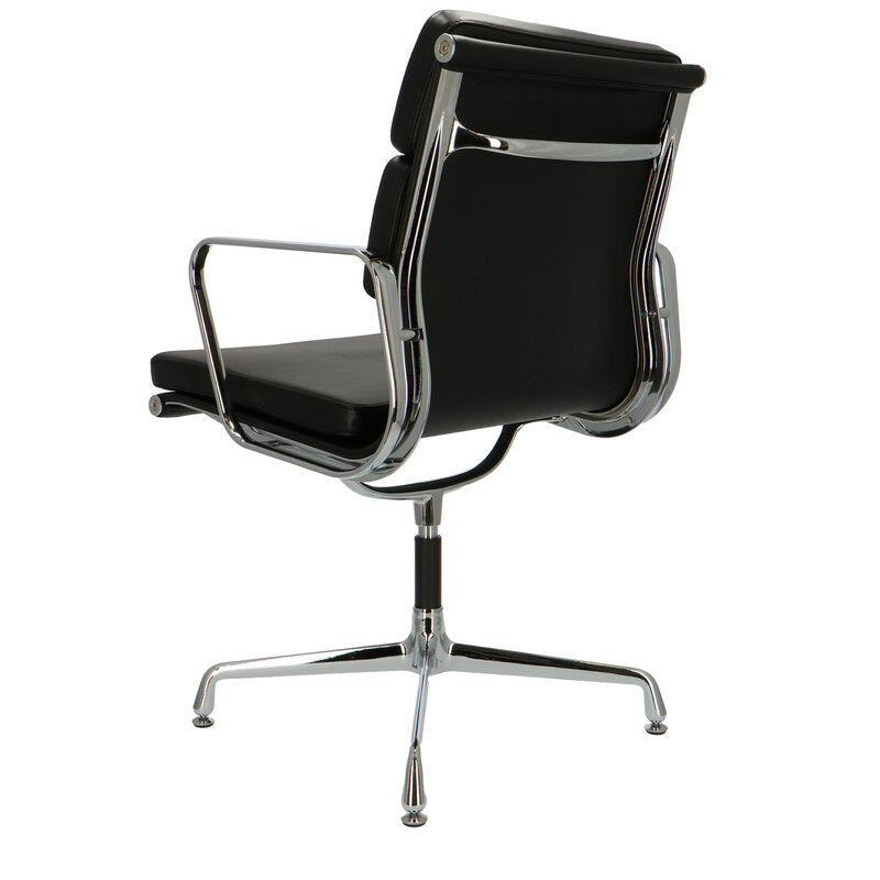 POP Chaise De Bureau EA 208 Noir Cuir POPfurniture POP Chaise De Bureau EA 208 Noir Cuir