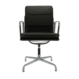 POP Kontorstol EA 208 Sort Læder POPfurniture POP Kontorstol EA 208 Sort Læder