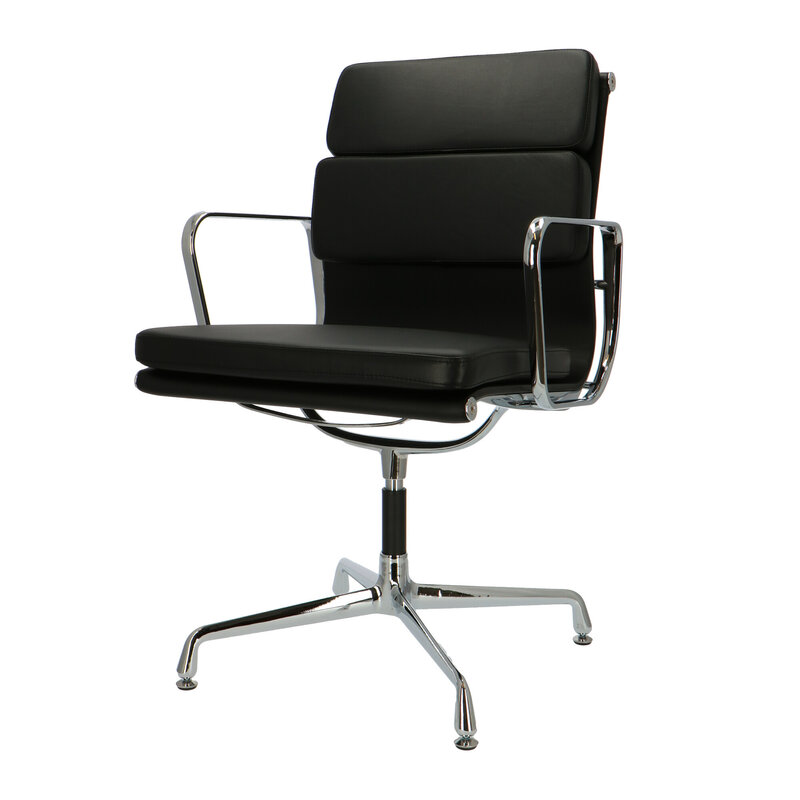 POPfurniture POP Office chair EA 208 Black Leather