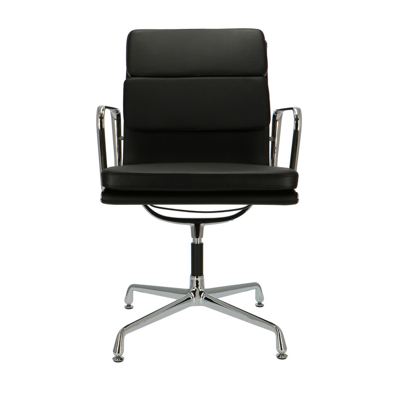 POP Chaise De Bureau EA 208 Noir Cuir POPfurniture POP Chaise De Bureau EA 208 Noir Cuir