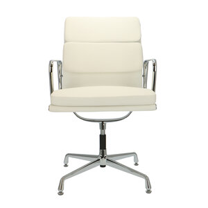 POP Chaise De Bureau EA 208 Blanc Cuir POPfurniture POP Chaise De Bureau EA 208 Blanc Cuir