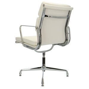 POP Chaise De Bureau EA 208 Blanc Cuir POPfurniture POP Chaise De Bureau EA 208 Blanc Cuir