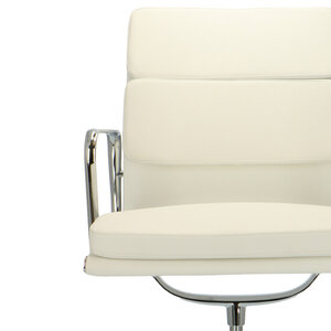 POPfurniture POP Office chair EA 208 White Leather