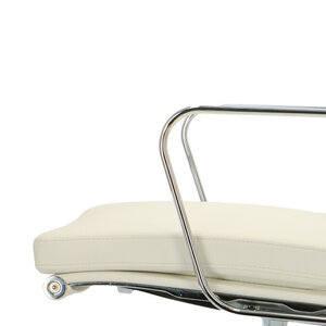 POP Chaise De Bureau EA 208 Blanc Cuir POPfurniture POP Chaise De Bureau EA 208 Blanc Cuir