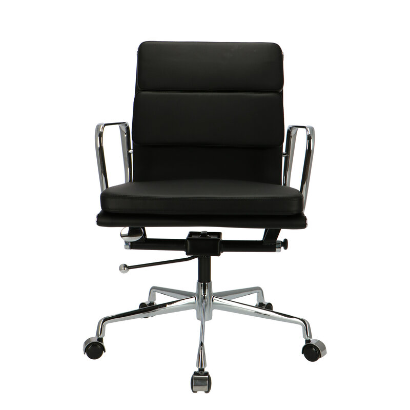 POPfurniture POP Bürostuhl EA 217 Schwarz Leder