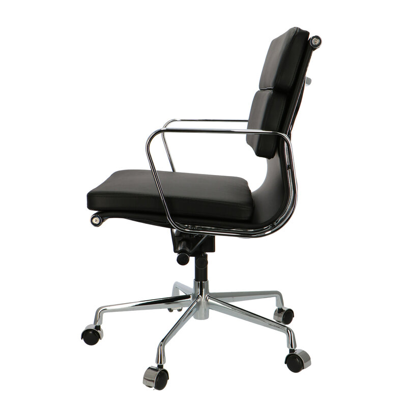 POPfurniture POP Kontorstol EA 217 Sort Læder