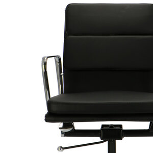 POP Kontorsstol EA 217 Svart Läder POPfurniture POP Kontorsstol EA 217 Svart Läder