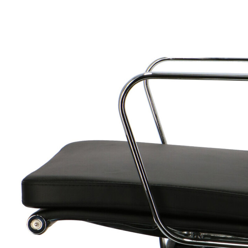 POP Kontorsstol EA 217 Svart Läder POPfurniture POP Kontorsstol EA 217 Svart Läder