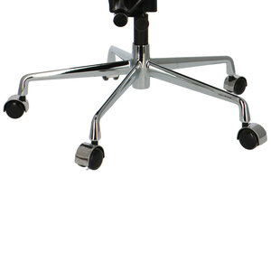 POP Kontorsstol EA 217 Svart Läder POPfurniture POP Kontorsstol EA 217 Svart Läder