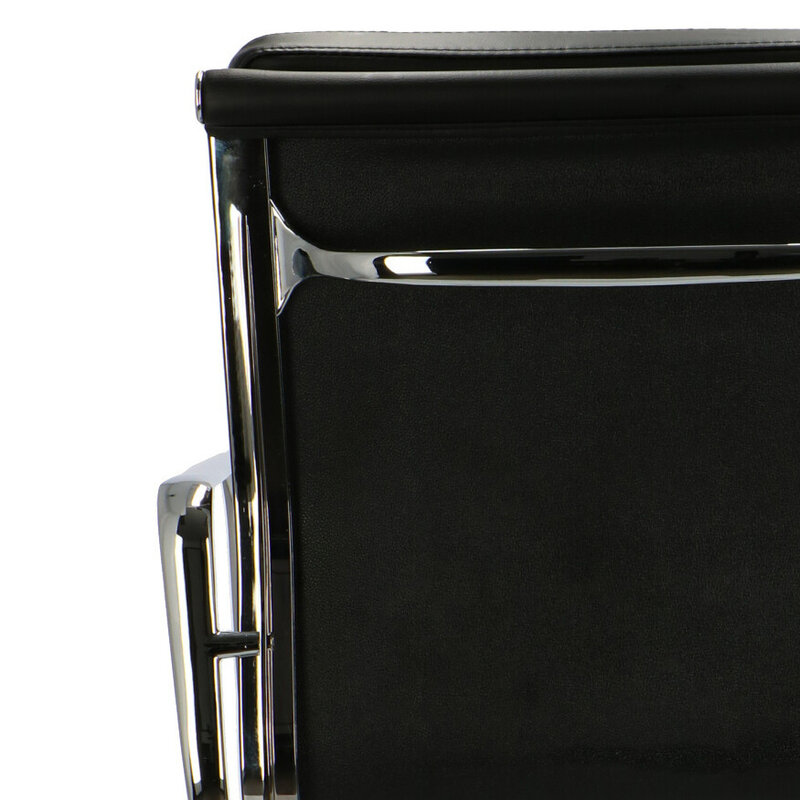 POP Kontorsstol EA 217 Svart Läder POPfurniture POP Kontorsstol EA 217 Svart Läder