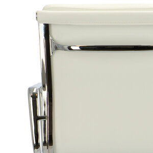 POPfurniture Chaise De Bureau POP EA 217 Blanc Cuir