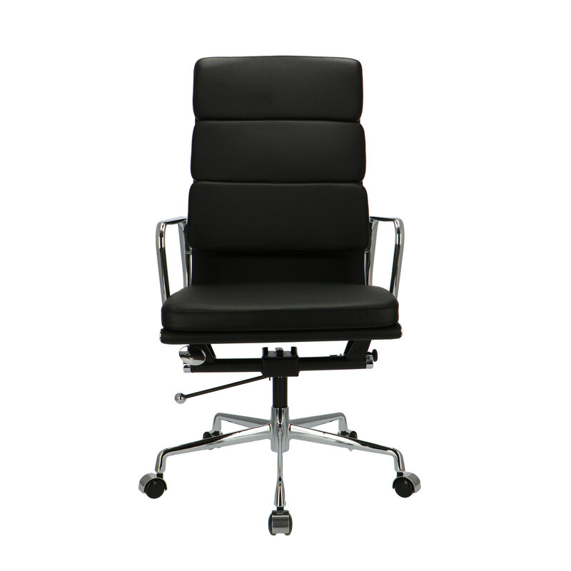 POP Bürostuhl EA 219 Schwarz Leder POPfurniture POP Bürostuhl EA 219 Schwarz Leder
