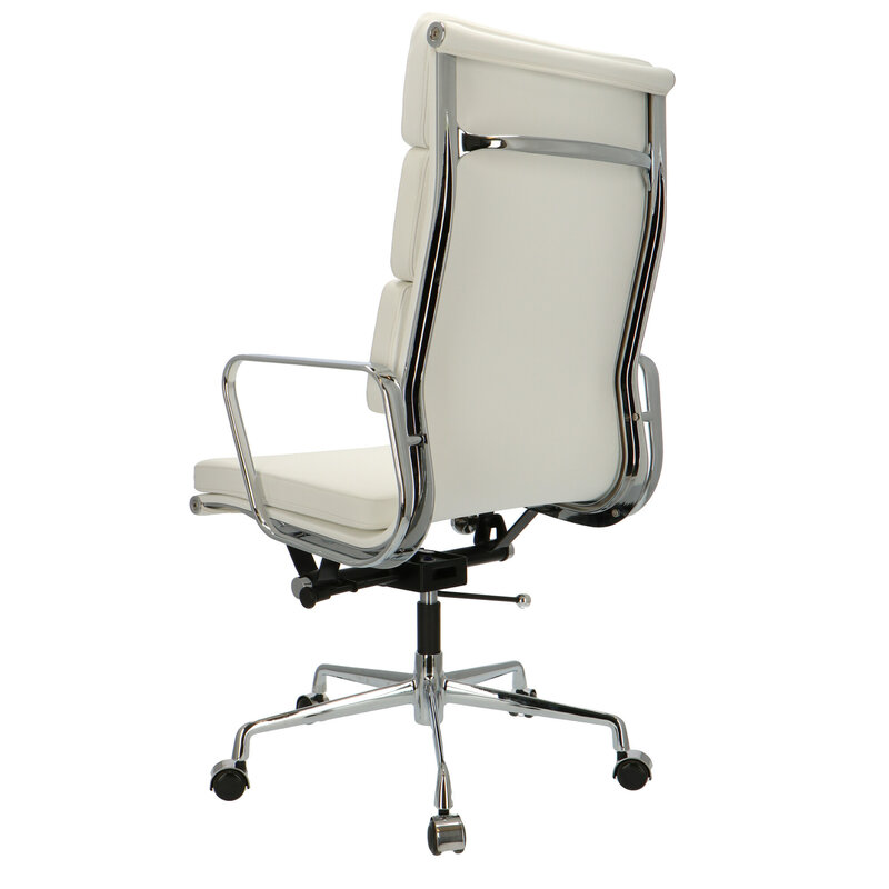POPfurniture POP Office Chair EA 219 White Leather