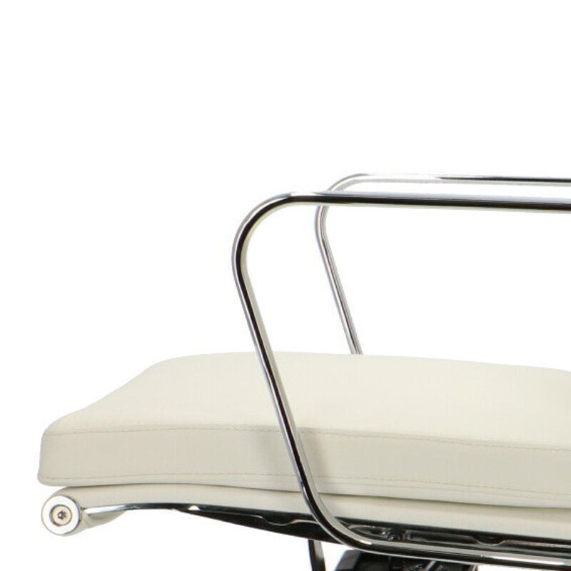 POPfurniture Chaise De Bureau POP EA 219 Blanc Cuir