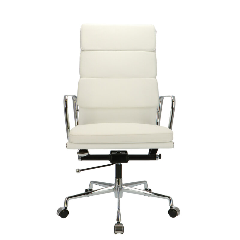 POPfurniture Chaise De Bureau POP EA 219 Blanc Cuir