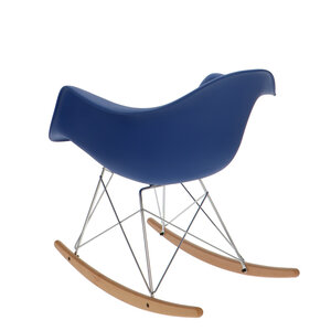 POPfurniture Chaise à bascule POP RAR Bleu Foncé