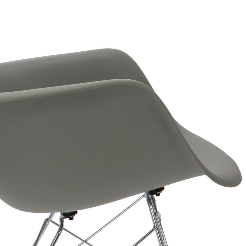 POPfurniture Chaise à bascule POP RAR Gris