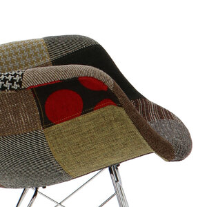 POPfurniture Chaise à bascule POP RAR Patchwork