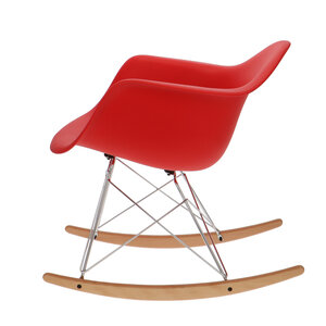 POPfurniture Chaise à bascule POP RAR Rouge