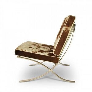 Barcelona chair Barcelona Chair Cowhide Brown/Crème
